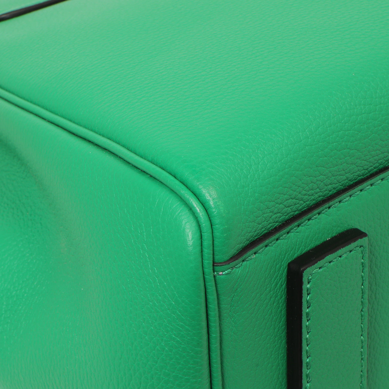 Exclusive Versace Green Calfskin Large La Medusa Top Handle — Lifestyle View
