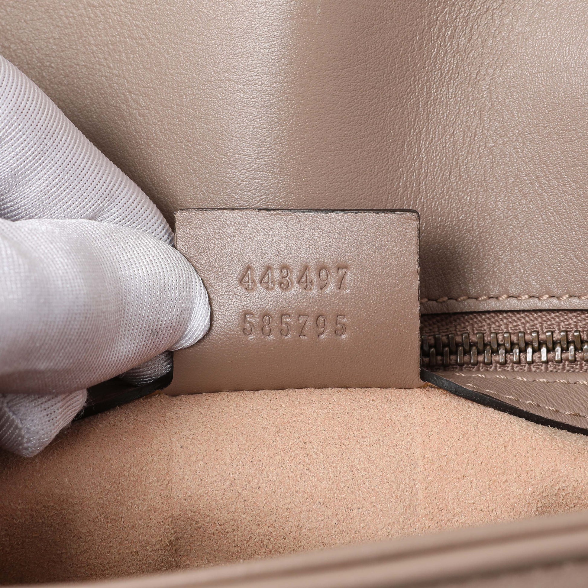 Exclusive Gucci Porcelain Rose Calfskin Matelasse Small GG Marmont Shoulder Bag — Alternate View 10