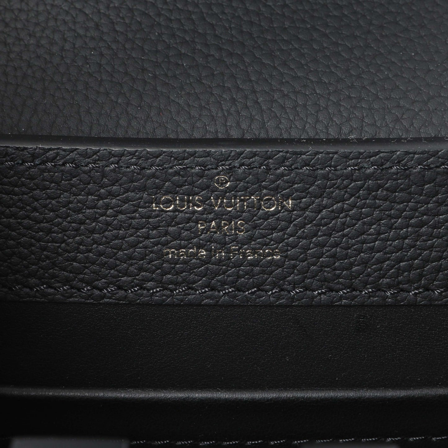 Exclusive Louis Vuitton Black Matte Taurillon Capucines East West Mini — Alternate View 7