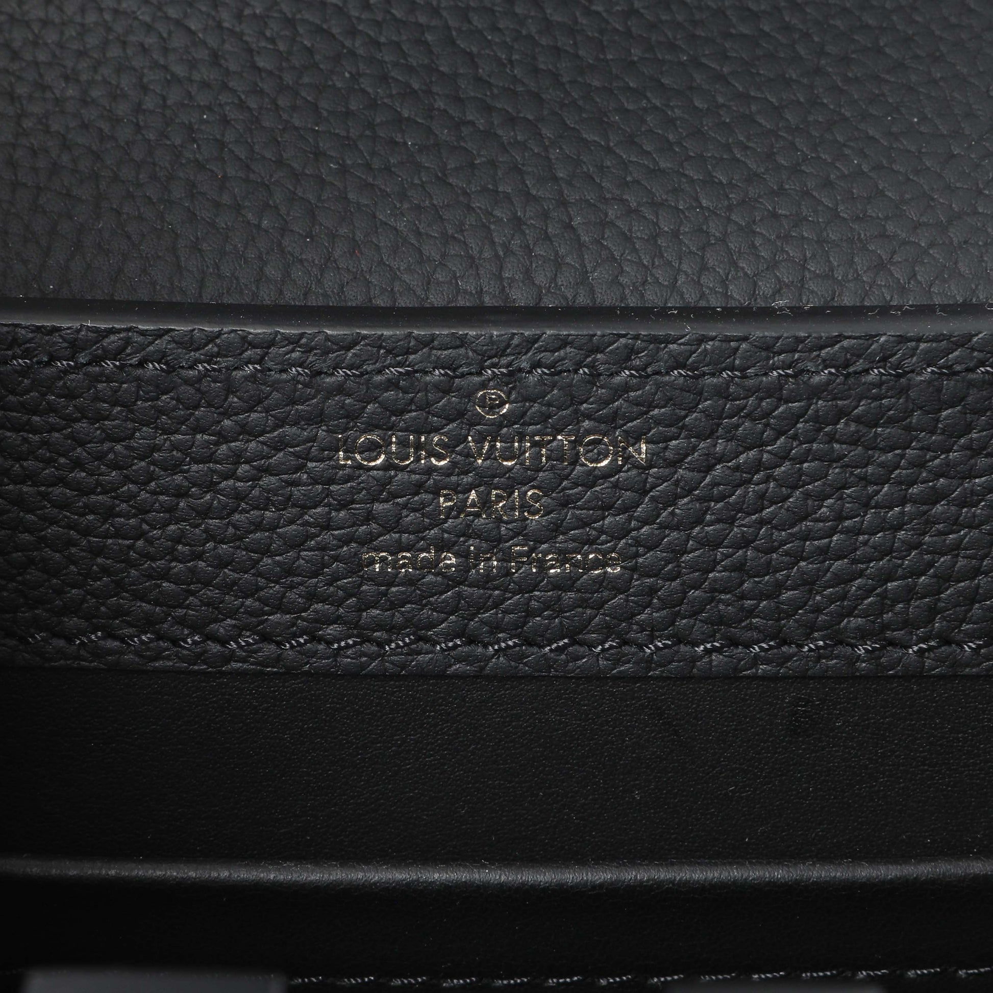 Exclusive Louis Vuitton Black Matte Taurillon Capucines East West Mini — Alternate View 7