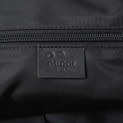 Exclusive Gucci Black Techno Canvas Web Duffle — Detail View