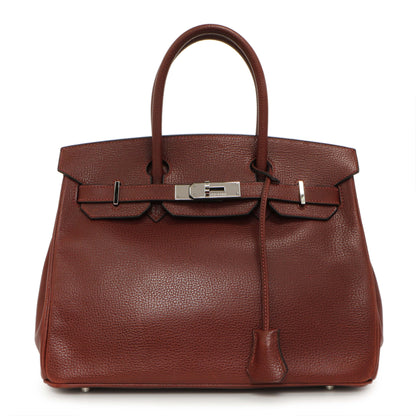 Exclusive Hermes Rouge H Ardennes Birkin 30 — Front View