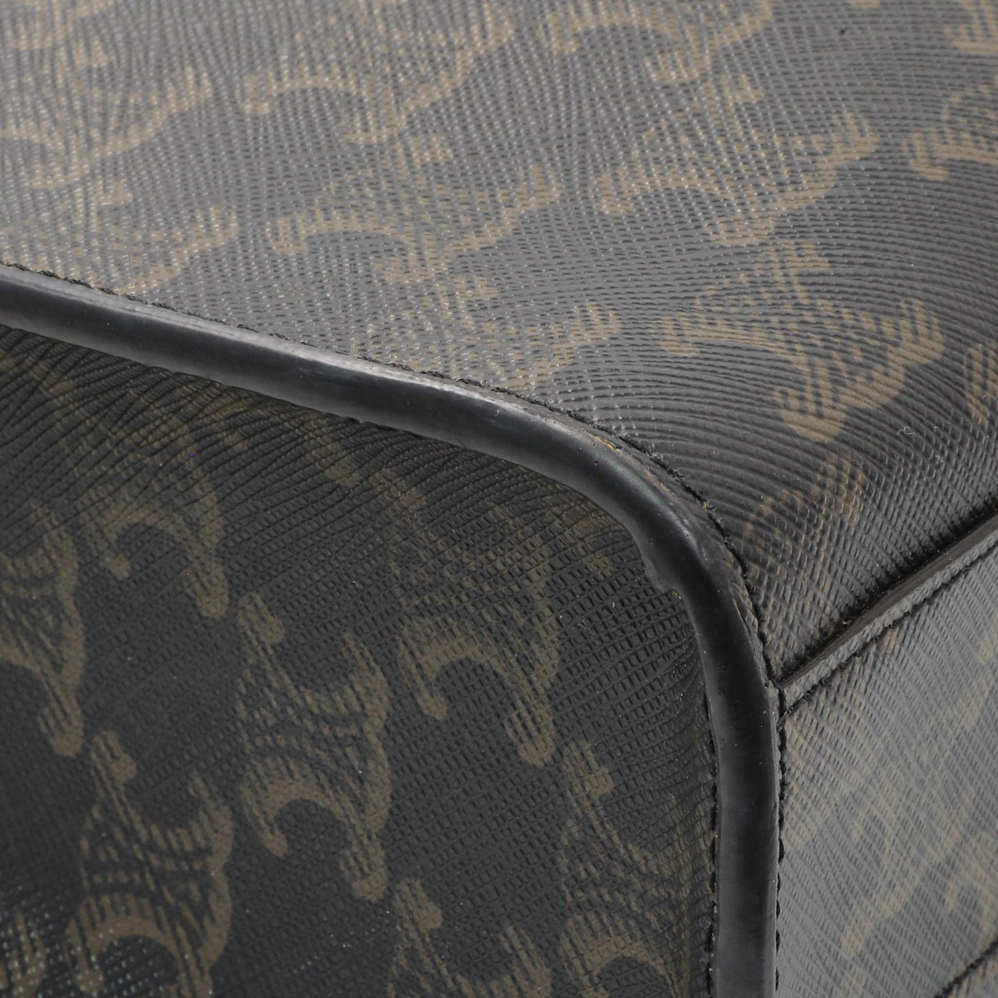 Exclusive Celine Triomphe Canvas Small Vertical Cabas — Top View