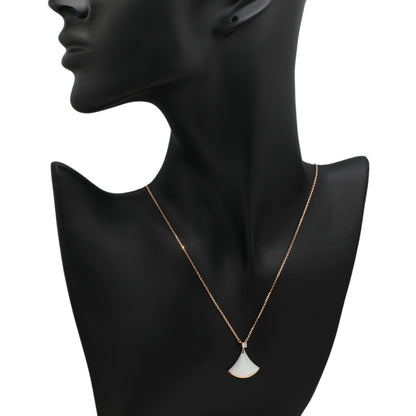 Exclusive Bulgari 18K Rose Gold Mother of Pearl Divas' Dream Pendant — Top View