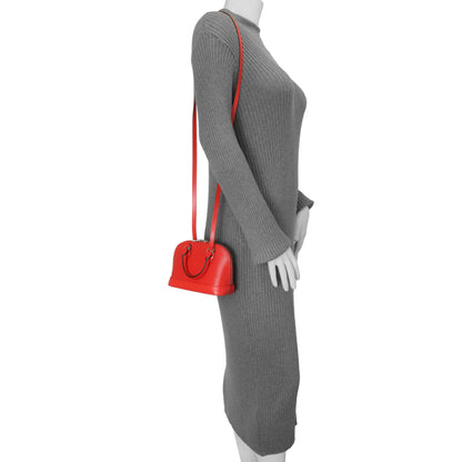 Exclusive Louis Vuitton Coquelicot Epi Nano Alma — Alternate View 9
