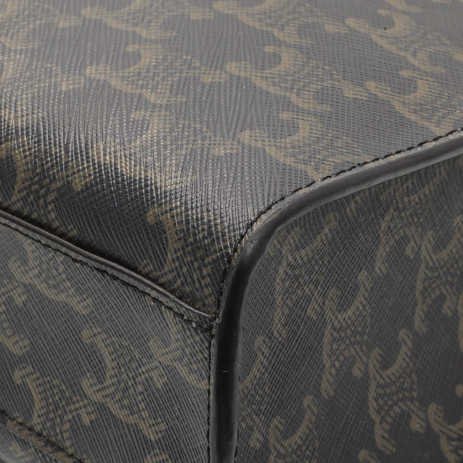 Exclusive Celine Triomphe Canvas Small Vertical Cabas — Detail View