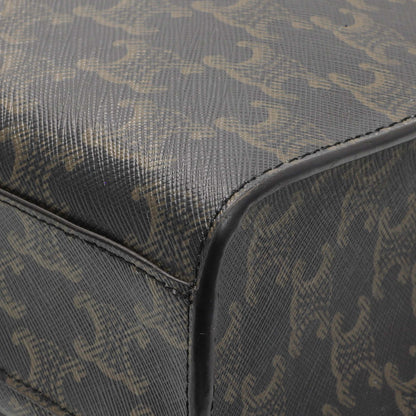 Exclusive Celine Triomphe Canvas Small Vertical Cabas — Detail View