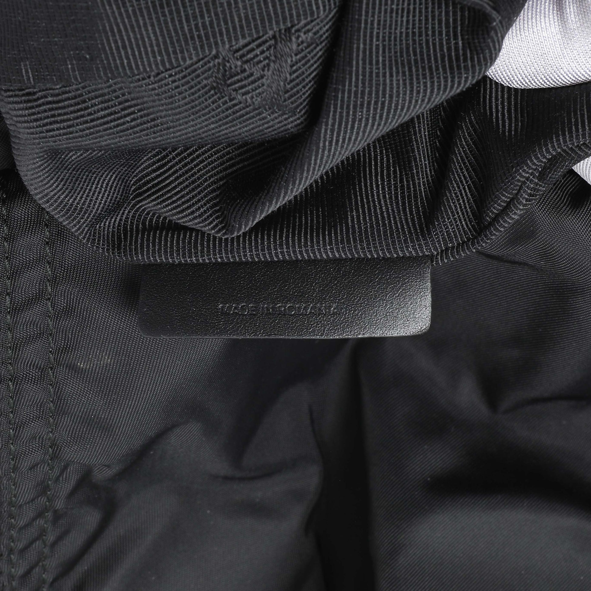 Exclusive Burberry Black Nylon Medium Rucksack — Lifestyle View