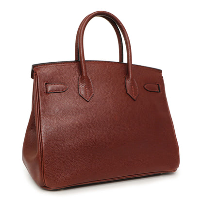 Exclusive Hermes Rouge H Ardennes Birkin 30 — Side View