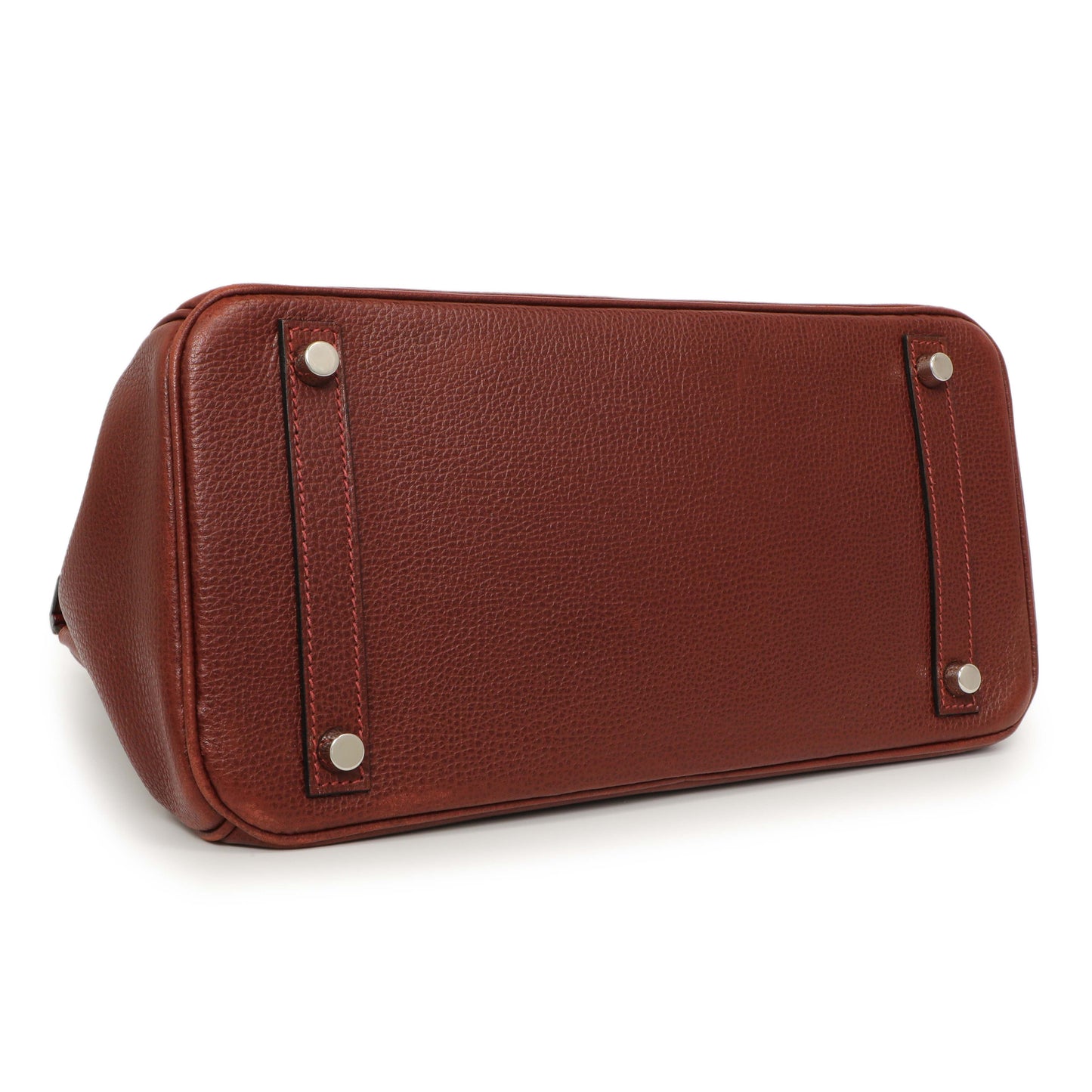 Exclusive Hermes Rouge H Ardennes Birkin 30 — Back View