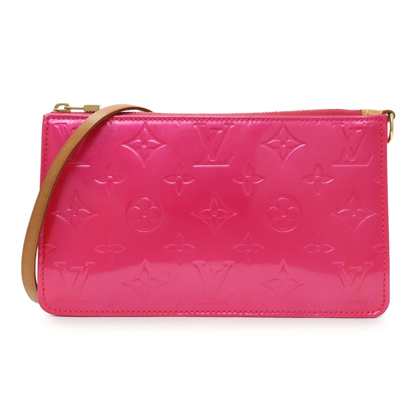 Exclusive Louis Vuitton Fuchsia Monogram Vernis Lexington Pochette — Front View