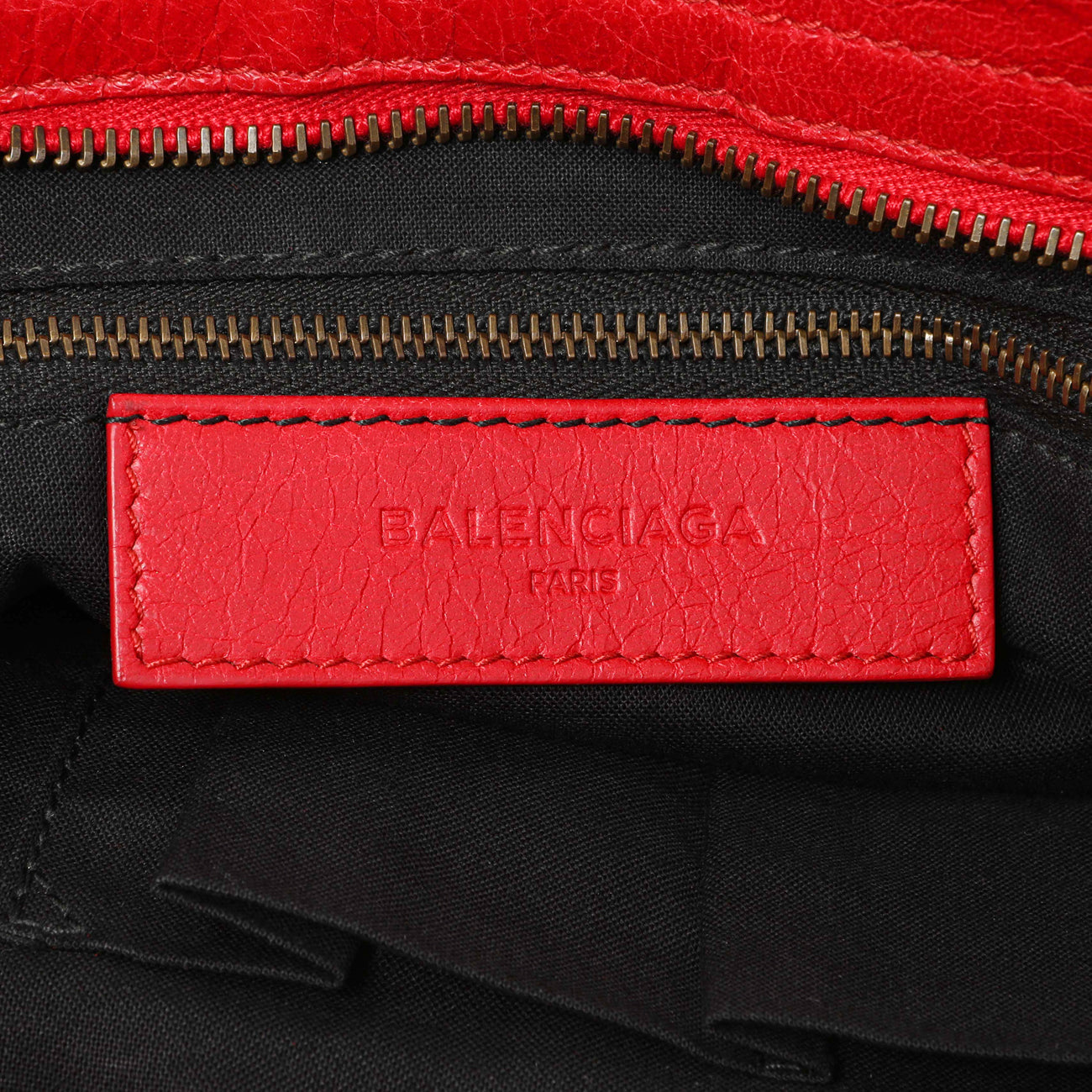 Exclusive Balenciaga Red Agneau Classic Hardware S City — Alternate View 9