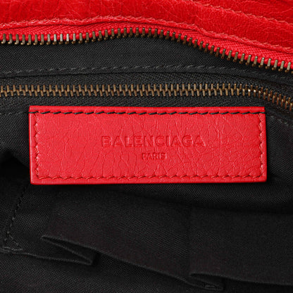 Exclusive Balenciaga Red Agneau Classic Hardware S City — Alternate View 9