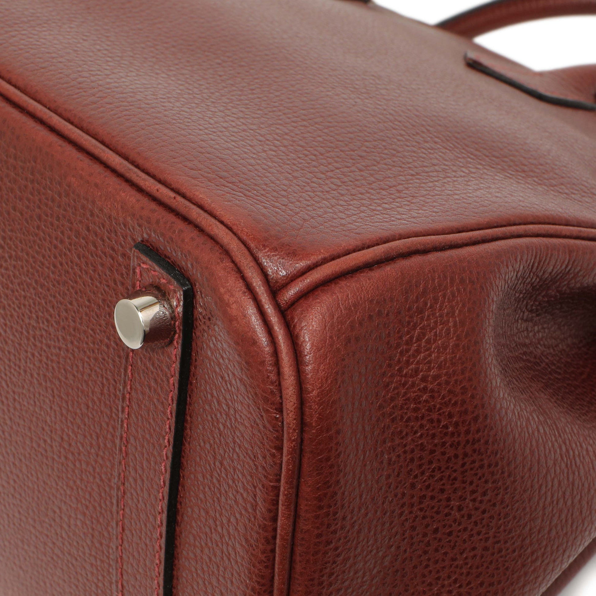 Exclusive Hermes Rouge H Ardennes Birkin 30 — Alternate View 8