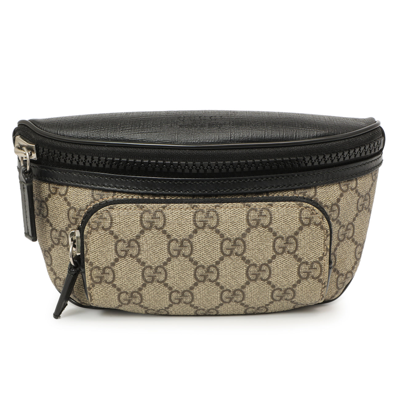 Exclusive Gucci GG Supreme Monogram Belt Bag — Front View