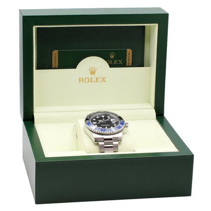 Exclusive Rolex Stainless Steel GMT Master II Batman 116710BLNR — Detail View