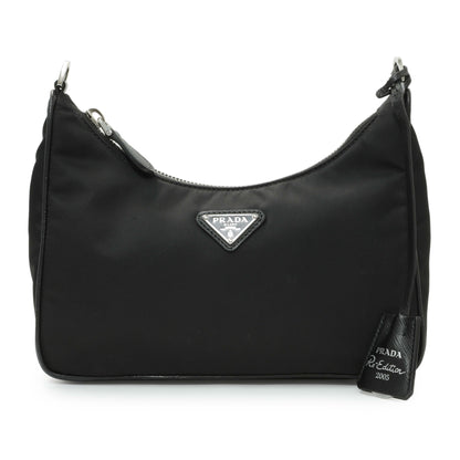 Exclusive Prada Black Nylon Re-Edition 2005 Shoulder Bag — Side View