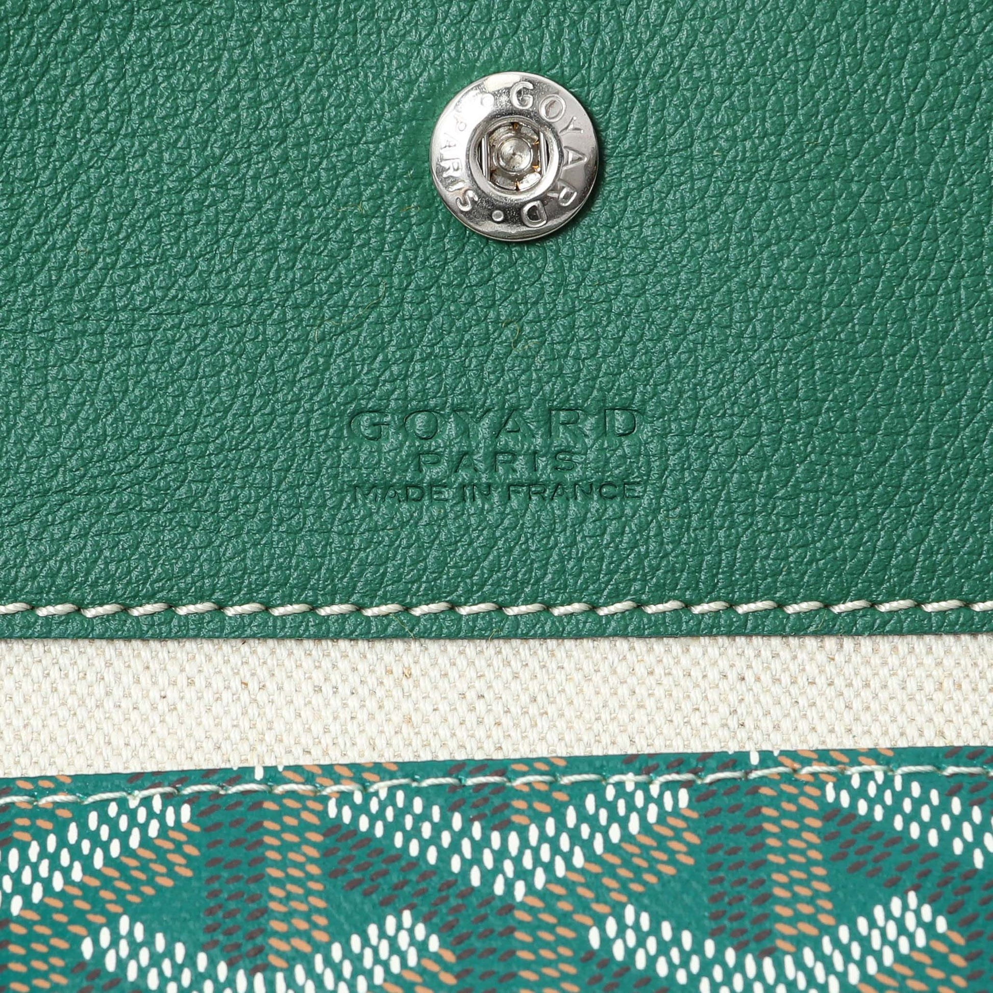 Exclusive Goyard Green Goyardine Boheme Hobo — Detail View