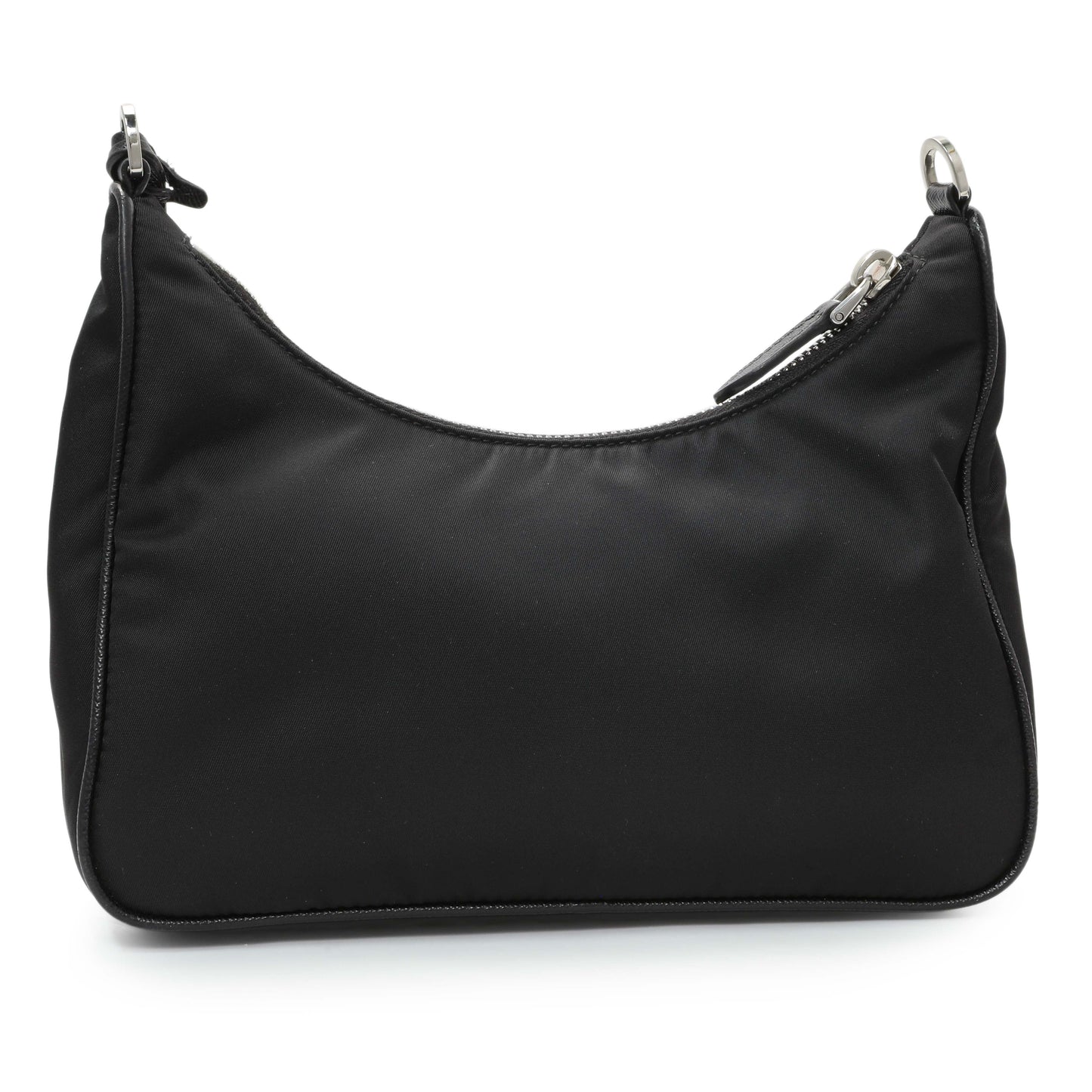 Exclusive Prada Black Nylon Re-Edition 2005 Shoulder Bag — Back View