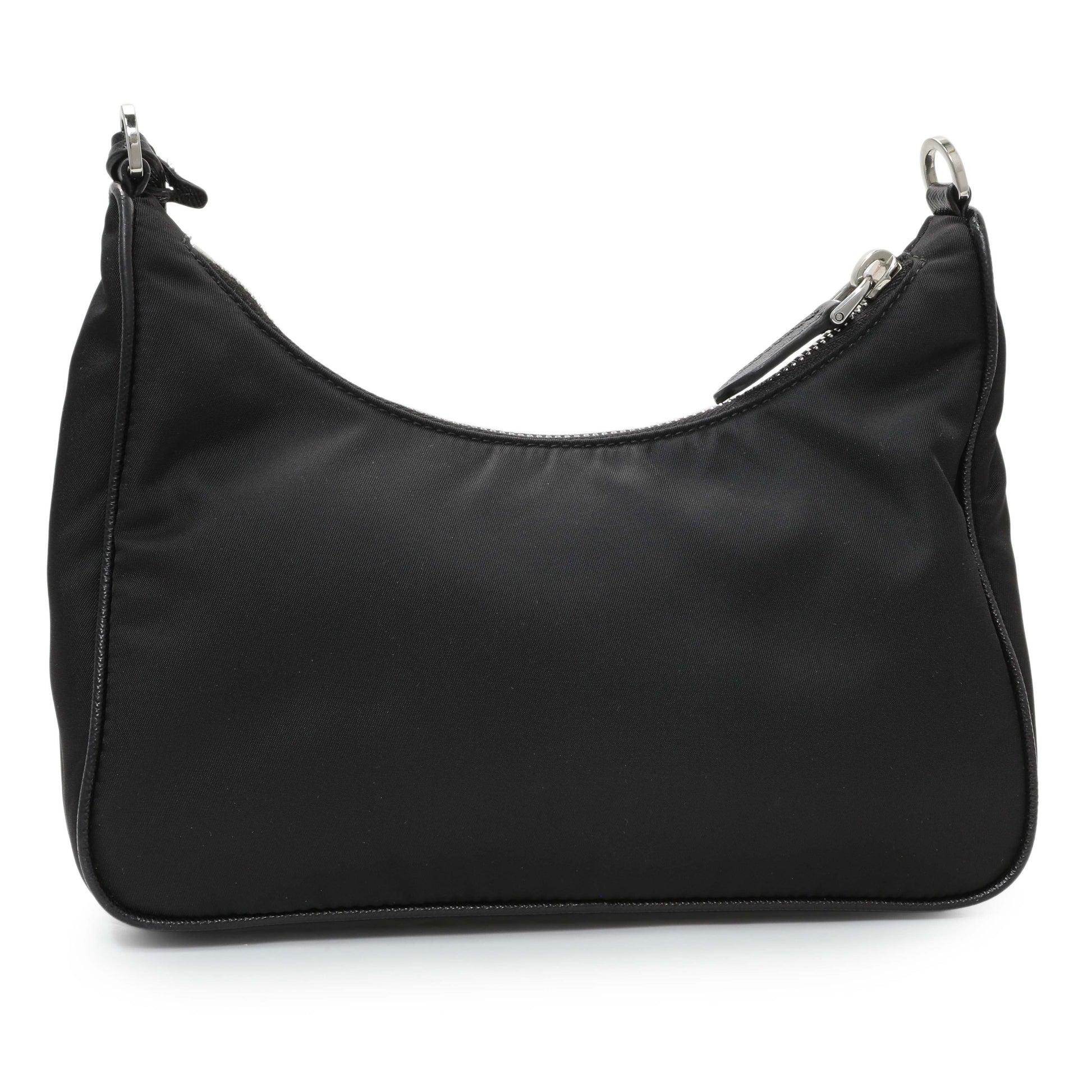 Exclusive Prada Black Nylon Re-Edition 2005 Shoulder Bag — Back View