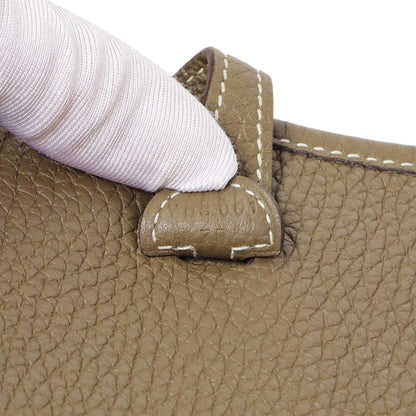 Exclusive Hermes Etoupe Bleu Indigo Clemence Evelyne TPM — Alternate View 10