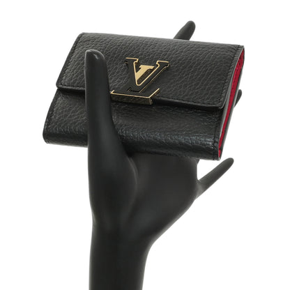 Exclusive Louis Vuitton Black Taurillon Capucines XS Wallet — Lifestyle View