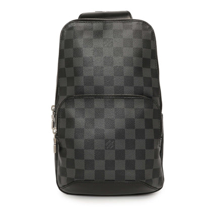 Exclusive Louis Vuitton Damier Graphite Avenue Sling Bag — Front View