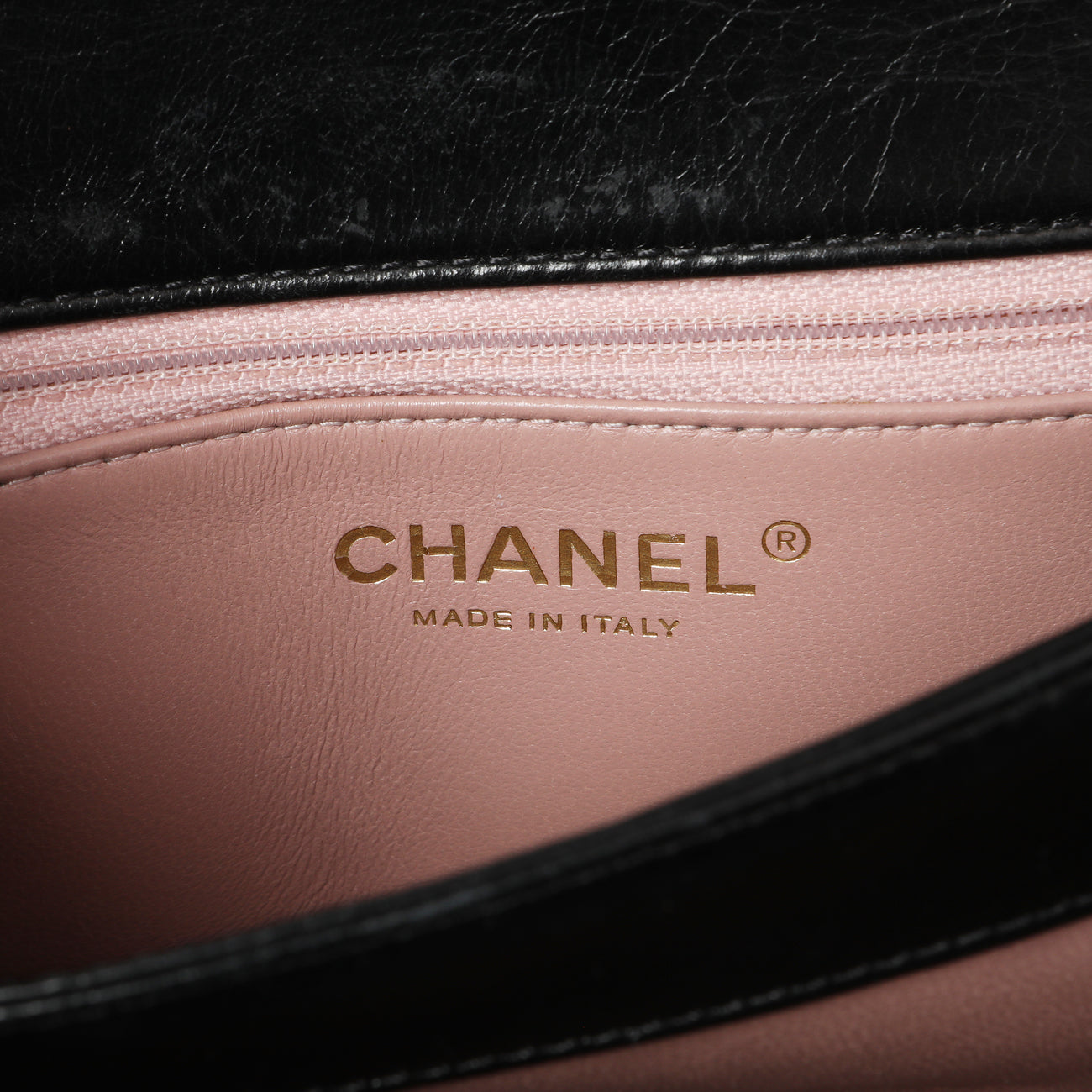 Exclusive Chanel Black Calfskin Quilted Small Straight Lined Flap — Alternate View 9