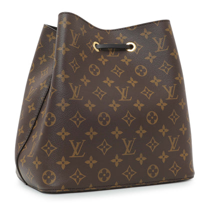 Exclusive Louis Vuitton Black Monogram Neonoe MM — Side View