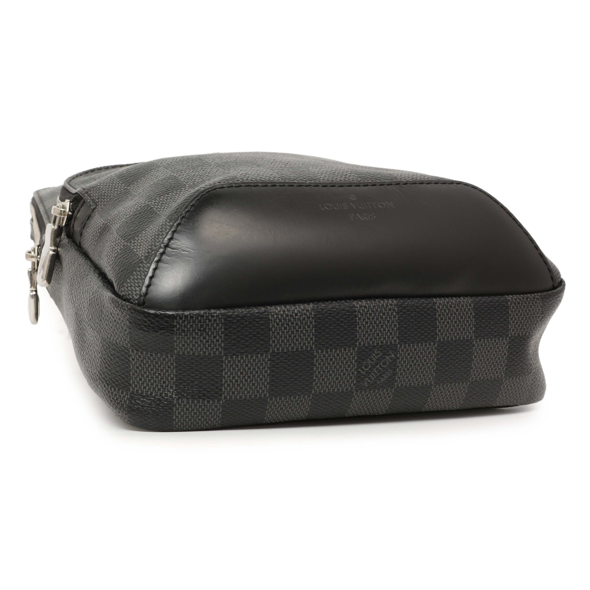 Exclusive Louis Vuitton Damier Graphite Avenue Sling Bag — Back View