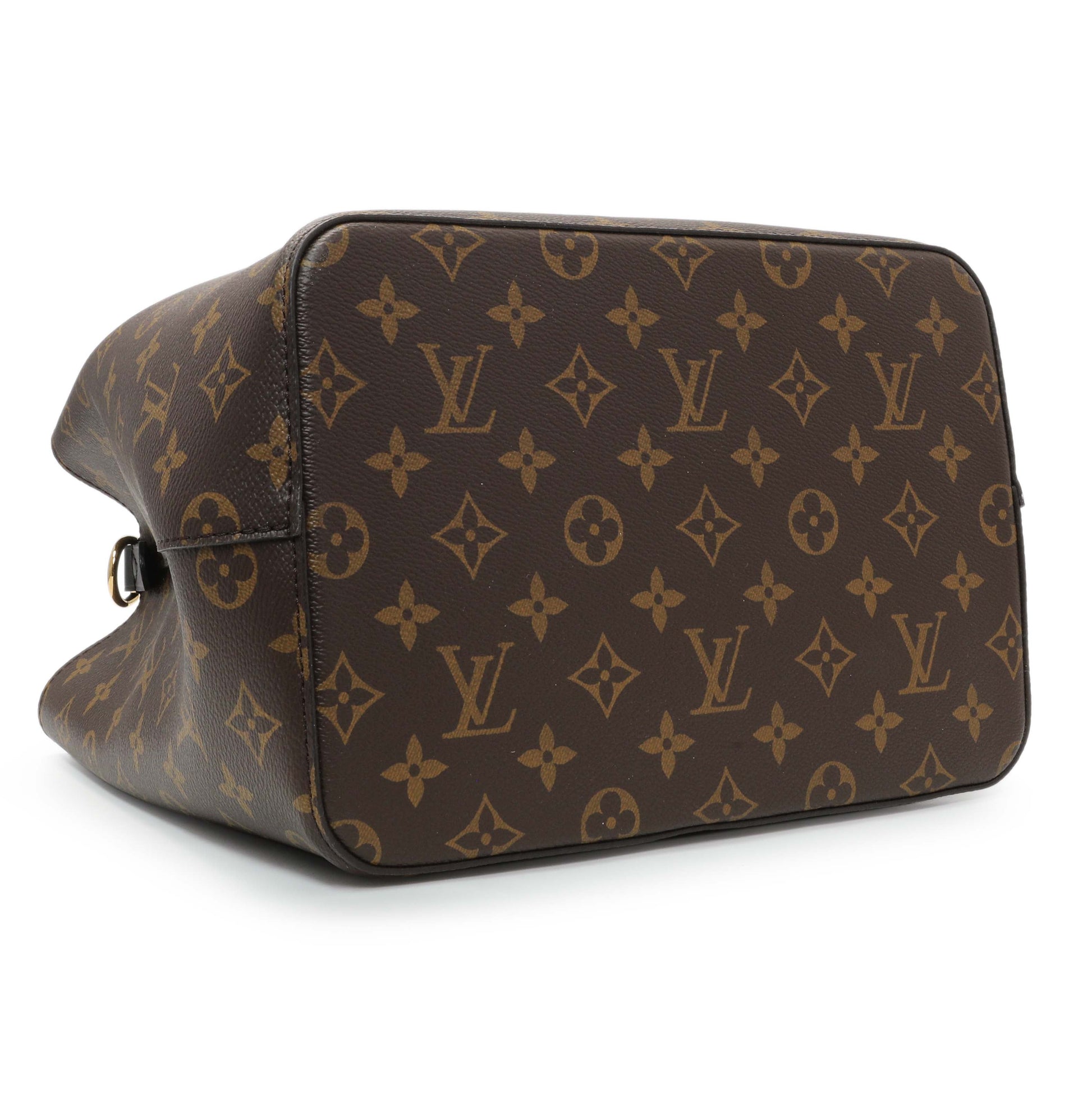 Exclusive Louis Vuitton Black Monogram Neonoe MM — Back View
