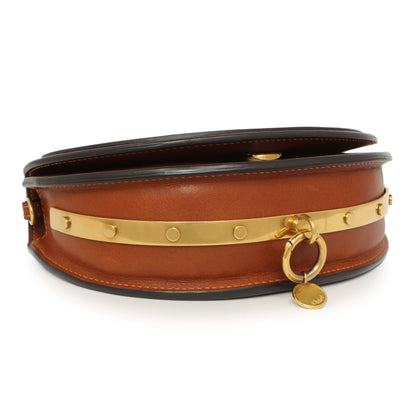 Exclusive Chloe Brown Calfskin Small Nile Bracelet Minaudiere Bag — Top View