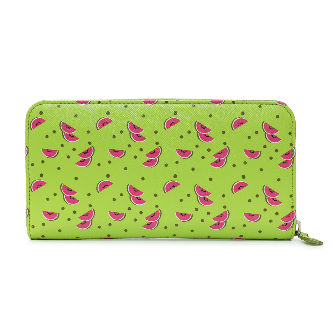 Exclusive Prada Watermelon Print Saffiano Zip Around Wallet — Side View