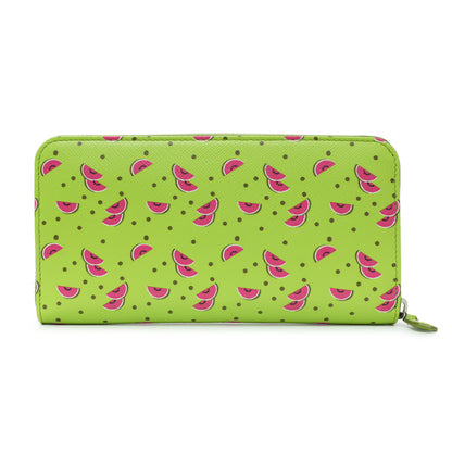 Exclusive Prada Watermelon Print Saffiano Zip Around Wallet — Side View
