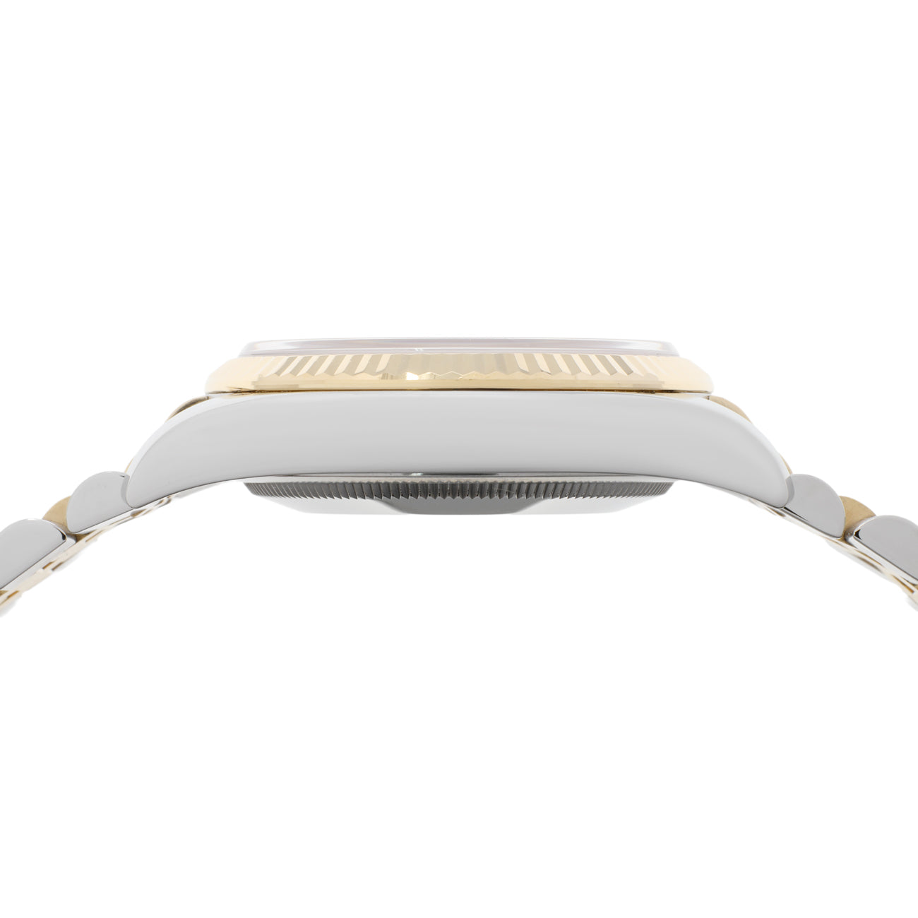 Exclusive Rolex 18K Yellow Gold Stainless Steel Diamond Datejust 36 116233 — Back View
