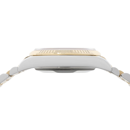 Exclusive Rolex 18K Yellow Gold Stainless Steel Diamond Datejust 36 116233 — Back View