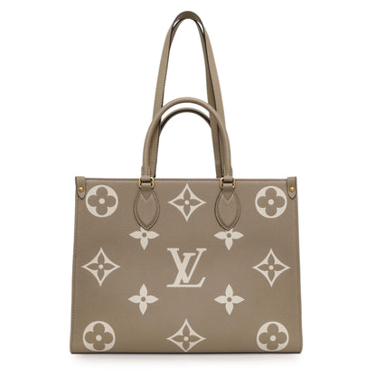 Exclusive Louis Vuitton Empreinte Monogram Giant Onthego MM — Front View