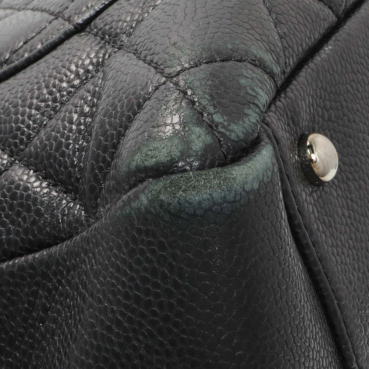 Exclusive Chanel Black Quilted Caviar XL Grand Shopping Tote GST — Lifestyle View