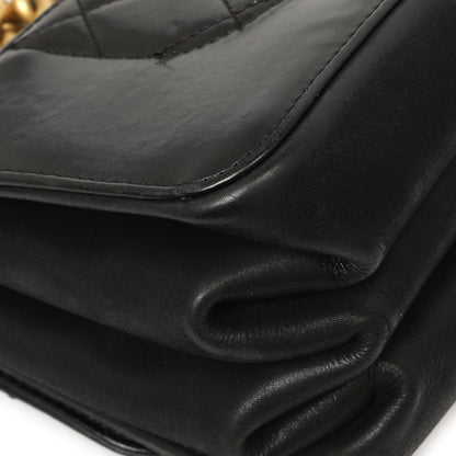 Exclusive Chanel Black Calfskin Quilted Small Straight Lined Flap — Lifestyle View