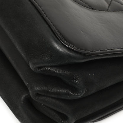 Exclusive Chanel Black Calfskin Quilted Small Straight Lined Flap — Alternate View 7