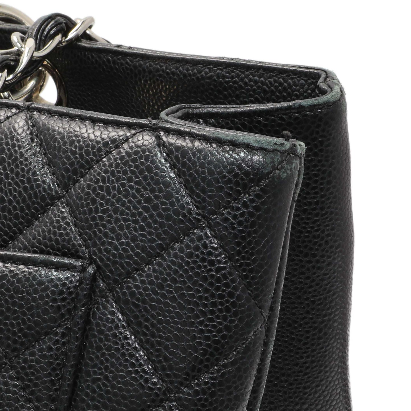 Exclusive Chanel Black Quilted Caviar XL Grand Shopping Tote GST — Alternate View 8