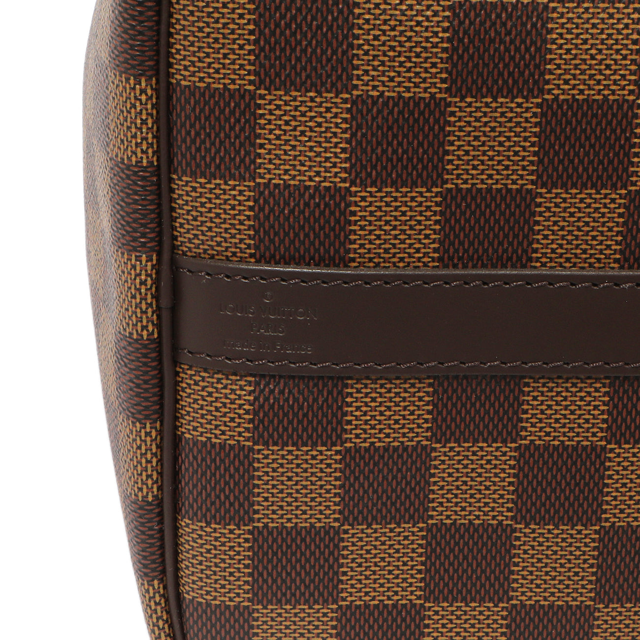Exclusive Louis Vuitton Damier Ebene Speedy Bandouliere 30 — Detail View