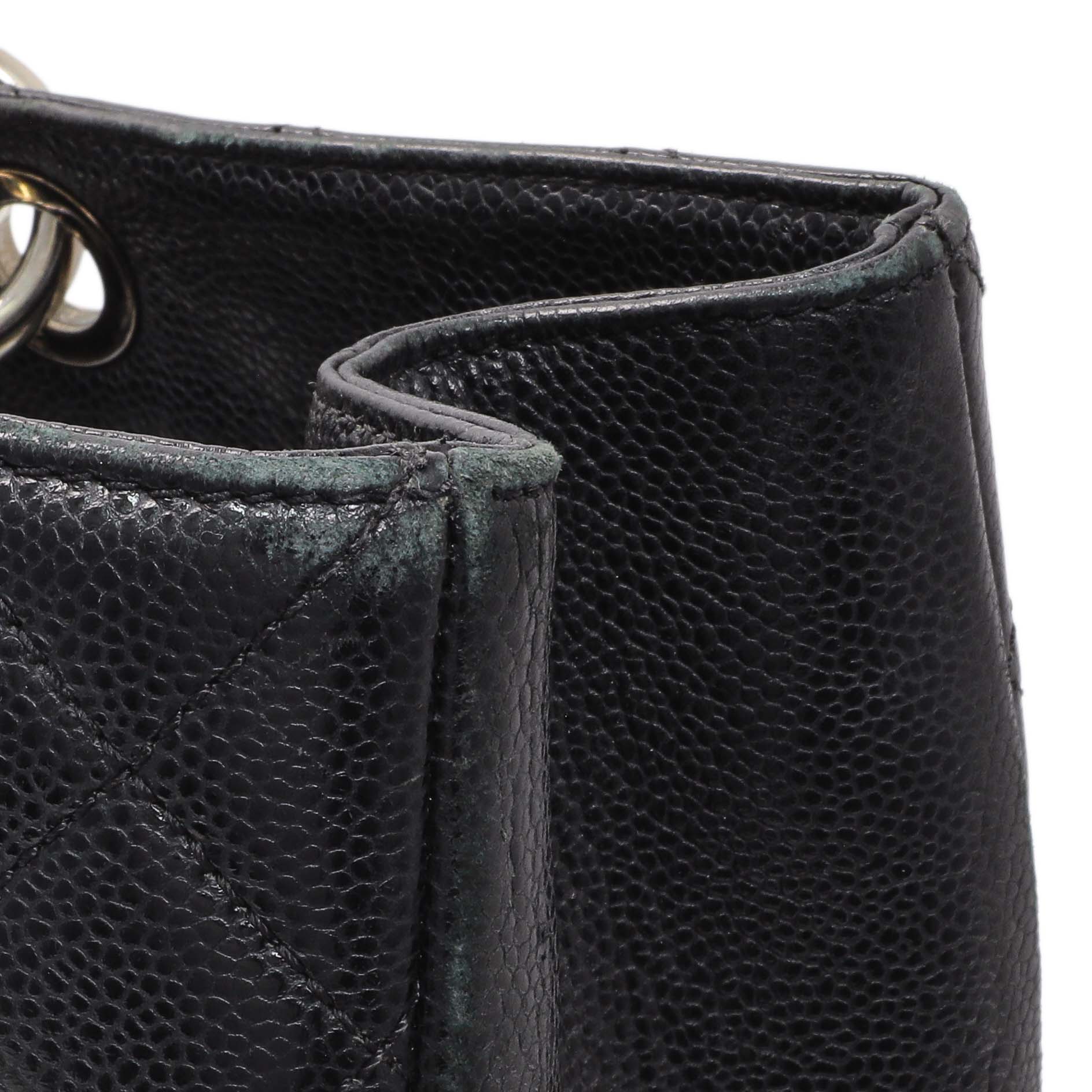 Exclusive Chanel Black Quilted Caviar XL Grand Shopping Tote GST — Alternate View 10