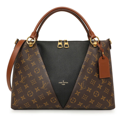 Exclusive Louis Vuitton Black Monogram V Tote MM — Front View