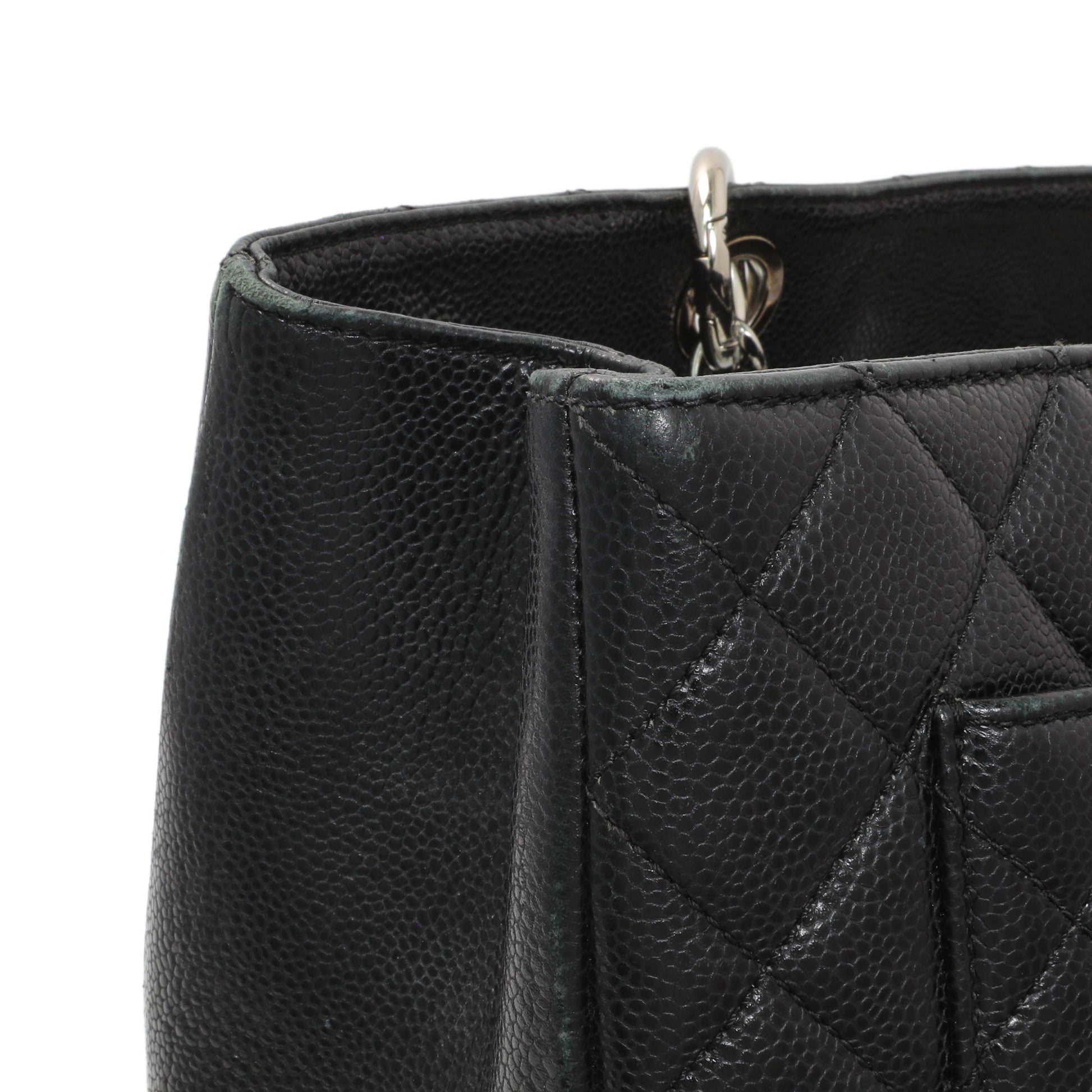 Exclusive Chanel Black Quilted Caviar XL Grand Shopping Tote GST — Alternate View 11