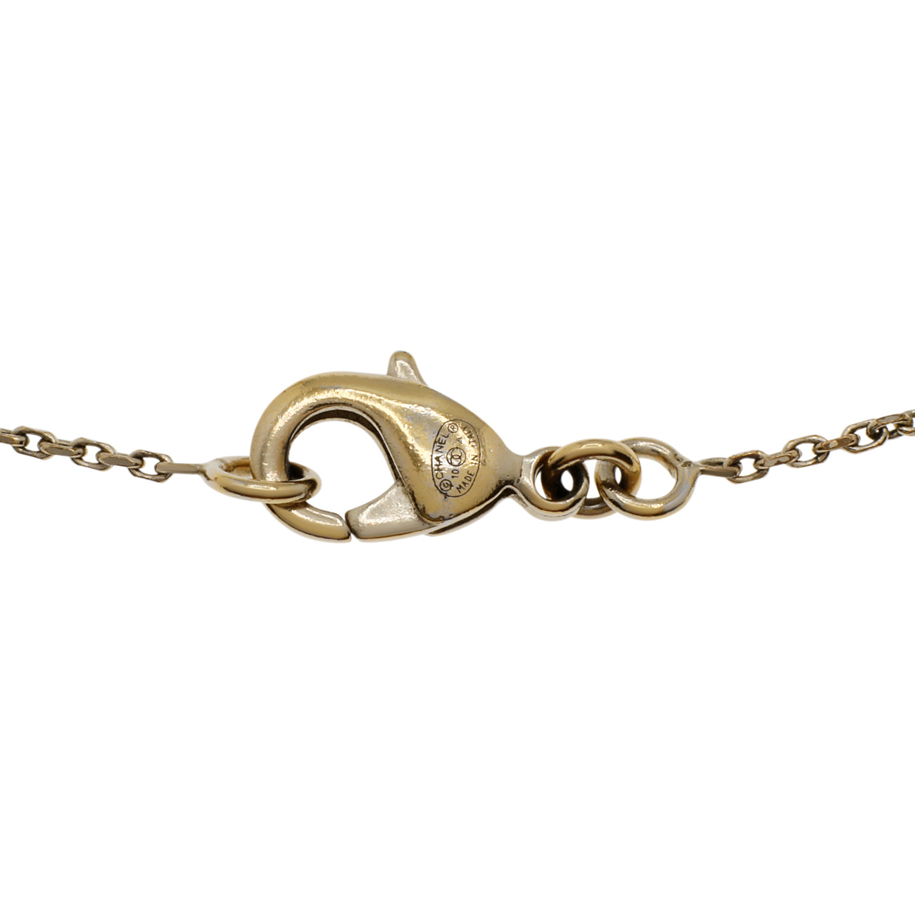 Exclusive Chanel CC Crystal Charm Bracelet — Side View