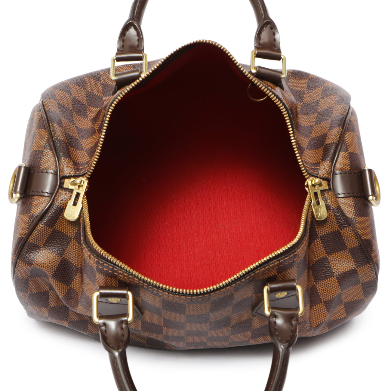 Exclusive Louis Vuitton Damier Ebene Speedy Bandouliere 30 — Alternate View 9