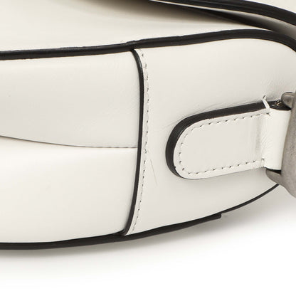 Exclusive Christian Dior White Calfskin Saddle Bag — Alternate View 7