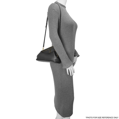 Exclusive Fendi Black Shiny Nappa Small Fendi First — Alternate View 12