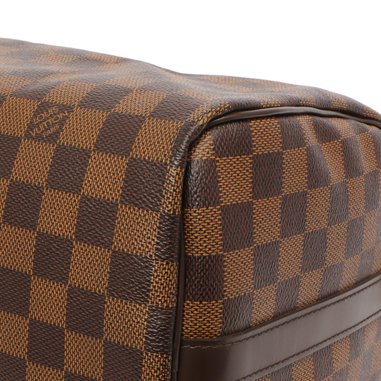 Exclusive Louis Vuitton Damier Ebene Speedy Bandouliere 30 — Detail View